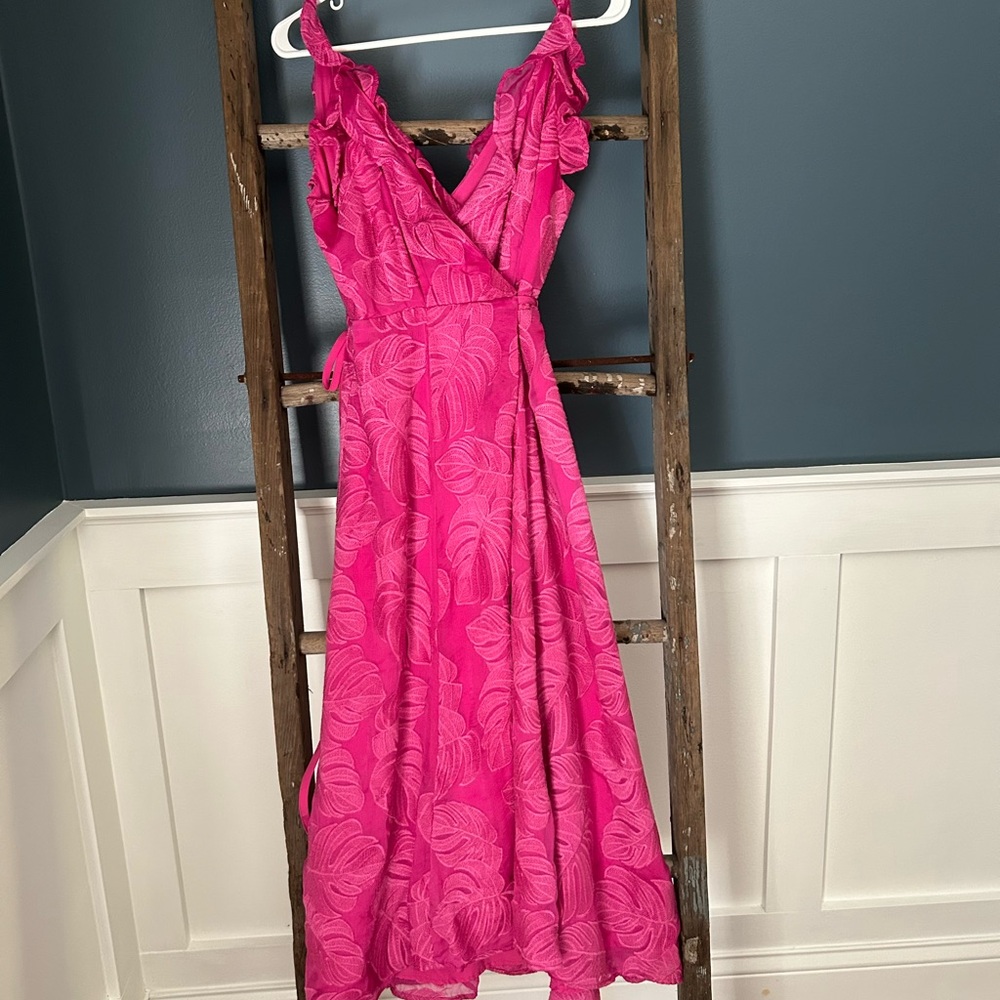 Hutch Pink XS-P Wrap Dress